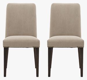 Chateau Dining Chair in Cement & Coffee - Set of 2