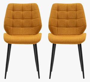 Hallen Dining Chair in Saffron - Set of 2