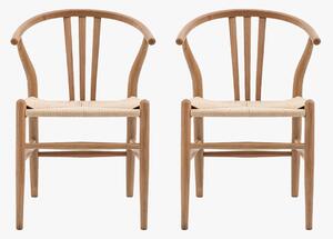 Maeve Dining Chair in Natural - Set of 2