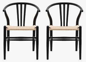 Maeve Dining Chair in Black - Set of 2