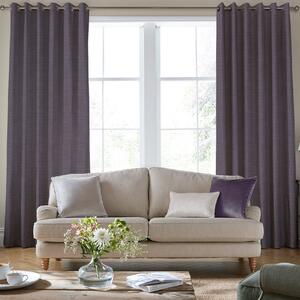 Laura Ashley Swanson Made To Measure Curtains Dark Sugared Violet