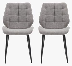 Hallen Dining Chair in Light Grey - Set of 2