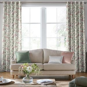 Laura Ashley Osterley Birds Made to Measure Curtain Mulberry
