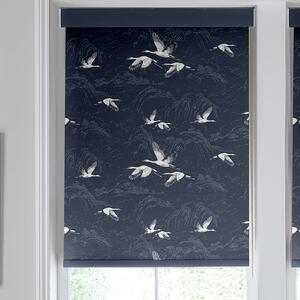 Laura Ashley Animalia Blackout Made To Measure Roller Blind Midnight