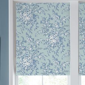 Laura Ashley Picardie Blackout Made To Measure Roller Blind Blue Sky