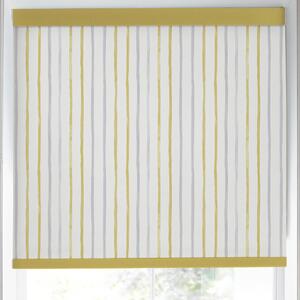 Laura Ashley Painterly Stripe Blackout Made To Measure Roller Blind Yellow