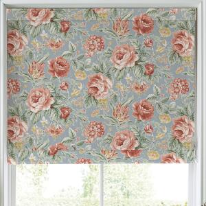 Laura Ashley Wild Roses Made To Measure Roman Blind Ochre Yellow