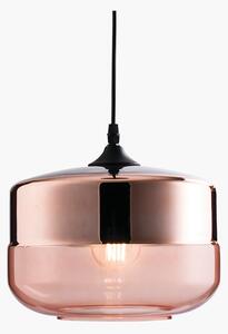 Demi Tinted Glass and Metal Pendant