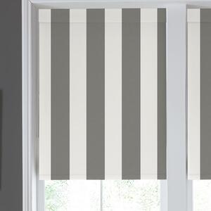 Laura Ashley Lille Stripe Blackout Made To Measure Roller Blind Steel