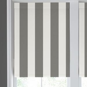 Laura Ashley Lille Stripe Translucent Made To Measure Roller Blind Steel