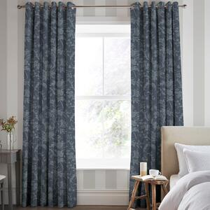 Laura Ashley Lloyd Made To Measure Curtains Midnight Navy