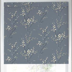 Laura Ashley Pussy Willow Translucent Made To Measure Roller Blind Dark Seaspray