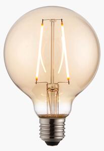 Ora LED globe shaped bulb with amber glass