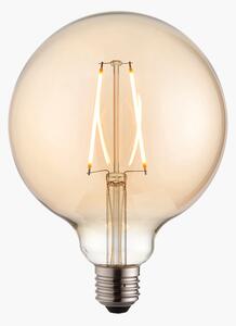 Ana LED globe shaped bulb with amber glass
