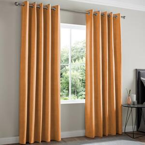 Florence Velvet Made To Measure Curtains Rust