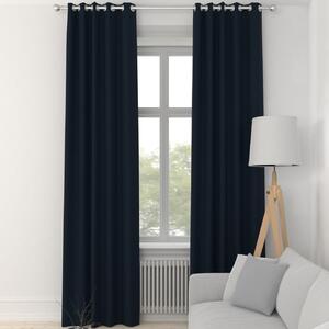 Clarence Velvet Curtains Ink