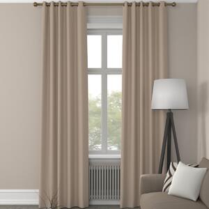 Clarence Velvet Curtains Taupe