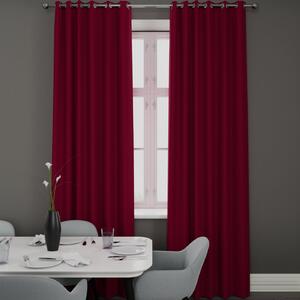 Clarence Velvet Curtains Berry