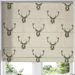 Stags Roman Blind Charcoal