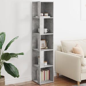 Corner Cabinet Concrete Grey 33x33x164.5 cm Engineered Wood