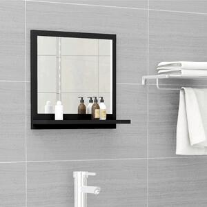 Bathroom Mirror Black 40x10.5x37 cm Engineered Wood