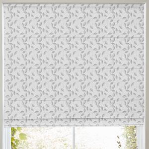 Leaf Vine Made to Measure Roman Blind Platinum
