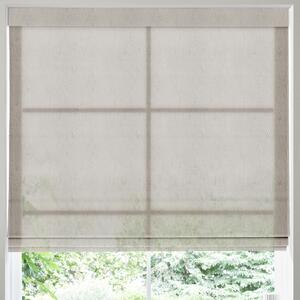 Eloise Sheer Voile Made to Measure Roman Blind Linen