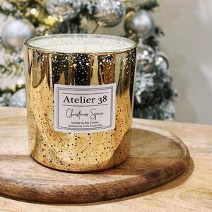 Atelier 38 Christmas Spice Multi Wick Soy Candle Gold