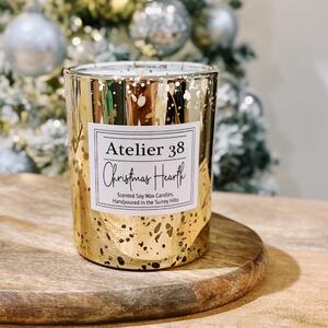 Atelier 38 Christmas Hearth Candle Gold