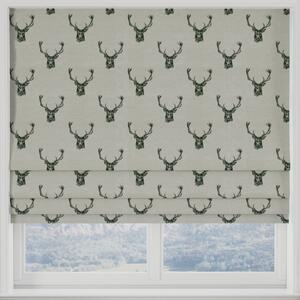 Stags Made to Measure Roman Blind Charcoal