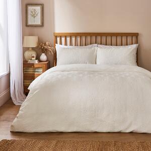 Adley Microfibre Duvet Cover and Pillowcase Set White