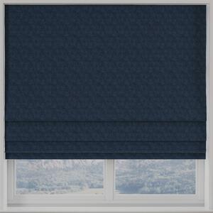 Turin Velvet Made to Measure Roman Blind Deep Blue