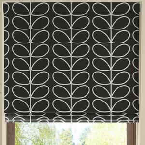 Orla Kiely Jumbo Linear Stem Made to Measure Roman Blind Liquorice