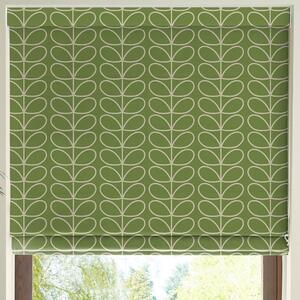 Orla Kiely Linear Stem Made to Measure Roman Blind Chalky Green