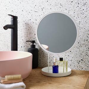 Elements Free Standing Dressing Table Mirror With Tray White