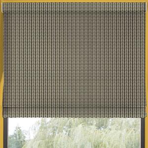 Orla Kiely Tiny Stem Made to Measure Roman Blind Black