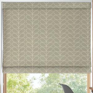 Orla Kiely Linear Stem Made to Measure Roman Blind Pebble