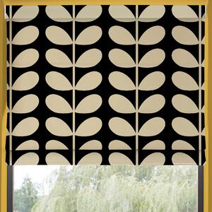 Orla Kiely Jumbo Solid Stem Made to Measure Roman Blind Black