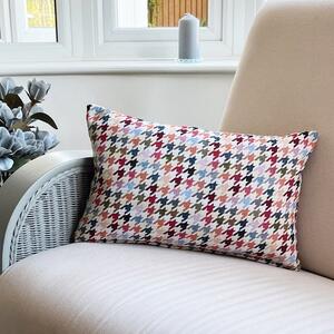 Daro Tapestry Pastel Houndstooth Rectangular Cushion