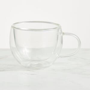 Double Wall 50ml Clear Glass Cup Clear