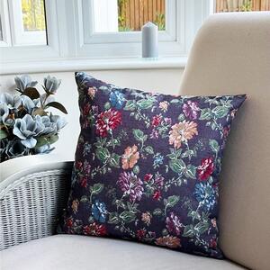 Daro Tapestry Blackcurrant Floral Square Cushion