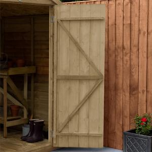 Forest Overlap 4 x 3ft Pressure Treated Apex Shed - No Window