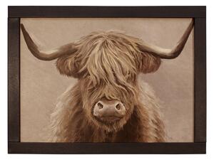 Highland Cow Laptray Brown