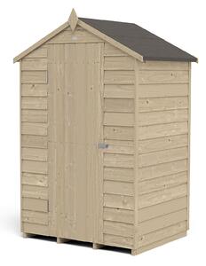 Forest Overlap 4 x 3ft Pressure Treated Apex Shed - No Window