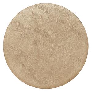 Pack of 4 Recycled Faux Leather Champagne Coasters Champagne