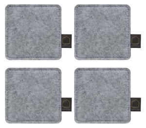 Elements Set of 4 Grey Coasters Grey