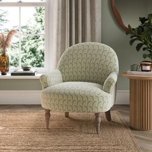 Petit Armchair, Flatweave Green