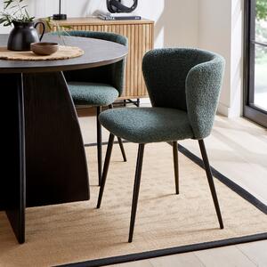 Mandy Dining Chair, Boucle Olive