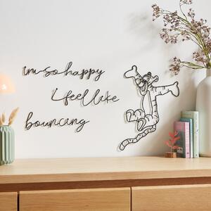 Disney Tigger Wire Wall Art Black