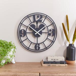 Disney Mickey Mouse Skeleton Indoor Outdoor Wall Clock Charcoal